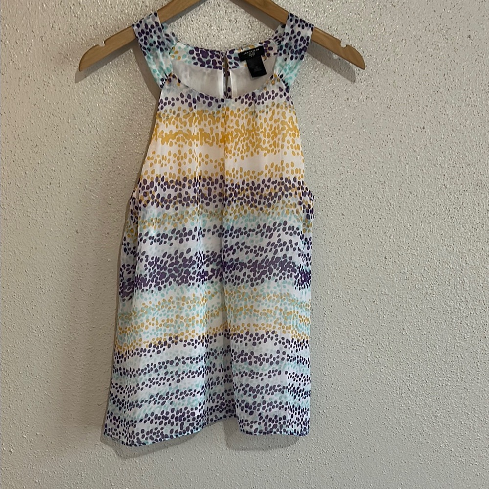 Ann Taylor Multicolor Sleeveless Top Size 8P